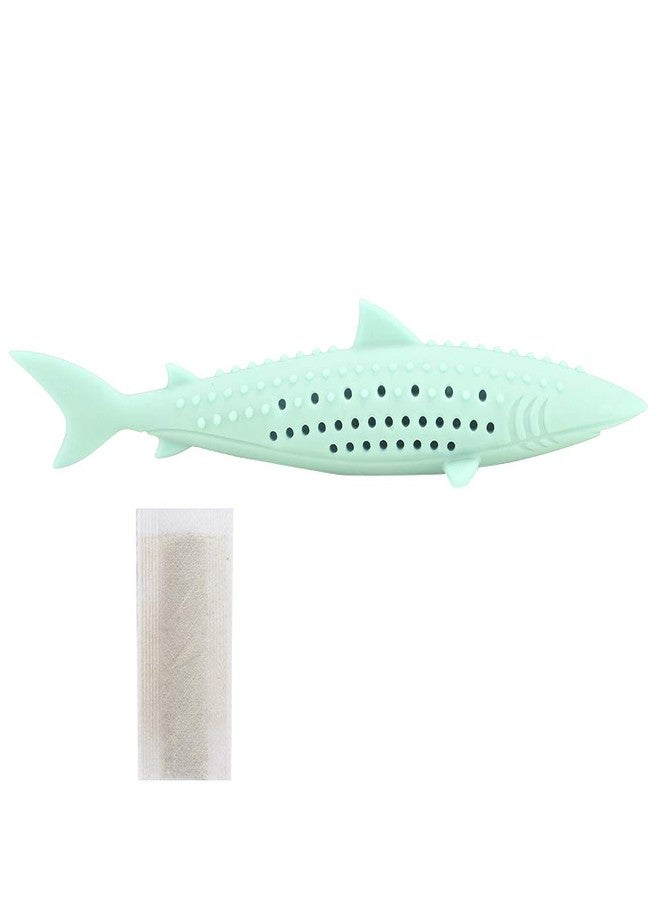VINGVO Cat Teeth Cleaning Toy, Cat Teething Toys Silicone Molar Stick Catnip Toys Cat Toothbrush Cat Fish Shape Toothbrush with Catnip Chew Bite Teeth Cleaning Toy for Cats Kitten Kitty - Image 5